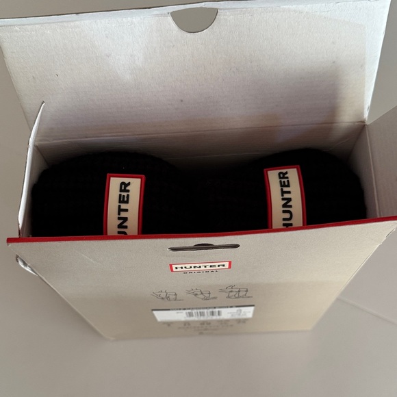 Hunter cardigan boot socks in black, new in box, large - Picture 2 of 7